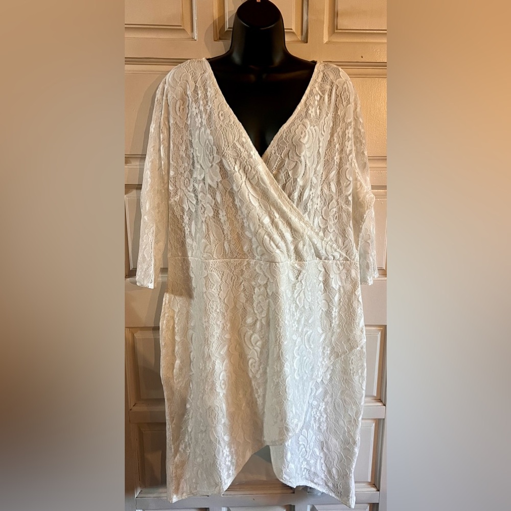 Chic White Lace Dress